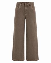 EMBROIDERED POCKET JEANS - KHAKI - KHAKI