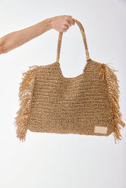 LUREX SHOPPER BAG - GOLD