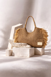 LUREX SHOPPER BAG - GOLD
