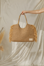 LUREX SHOPPER BAG - GOLD