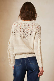 ARANES YOKE LONG-SLEEVE JERSEY - IVORY