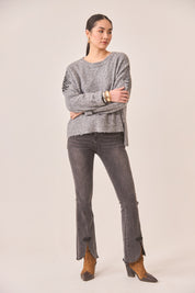 JERSEY MOTIVOS PAISLEY BORDADOS - GREY