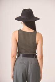 TOP PUNTO CANALÉ - KHAKI