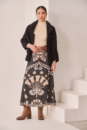 CÁRDIGAN OVERSIZE MANGAS KIMONO - BLACK