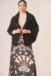 CÁRDIGAN OVERSIZE MANGAS KIMONO - BLACK