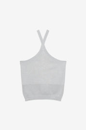 TOP PUNTO VISCOSA TIRANTES HALTER - AZUL