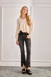 JERSEY PUNTO TRENZADO - IVORY