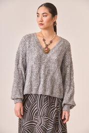 JERSEY PUNTO TRENZADO - GREY