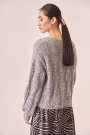JERSEY PUNTO TRENZADO - GREY