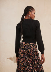 JERSEY CUELLO REDONDO - BLACK