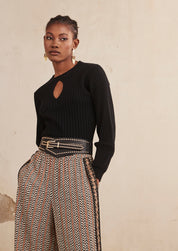 JERSEY CUELLO REDONDO - BLACK