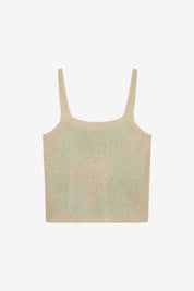 TOP PUNTO JACQUARD PALMERAS - VERDE