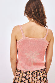 TOP PUNTO JACQUARD PALMERAS CORAL L - CORAL