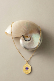 OVAL PENDANT - VIOLET