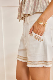 BRAZALETE RÍGIDO PERLAS BARROCAS - BLANCO