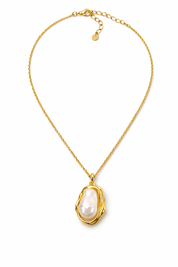 COLGANTE PERLA BARROCA - BLANCO