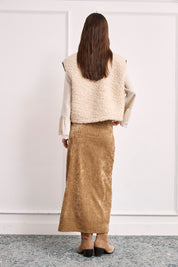 Sherpa vest - ECRU