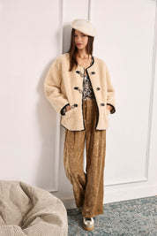 Sheepskin jacket - ECRU