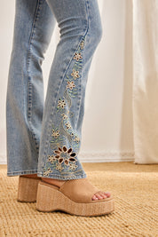 SANDALIAS PLATAFORMA ZUECOS ANTE - CAMEL