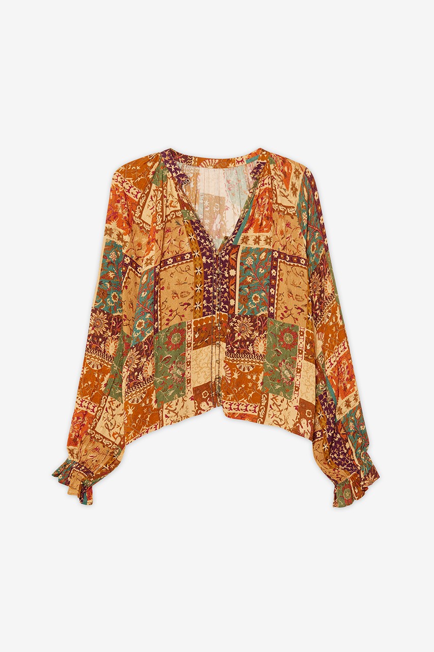 COMBINATION PRINT BLOUSE 3