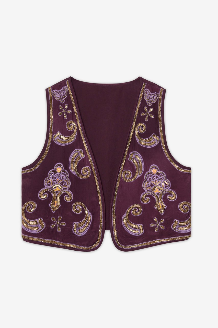 SEQUIN EMBROIDERED VEST 5