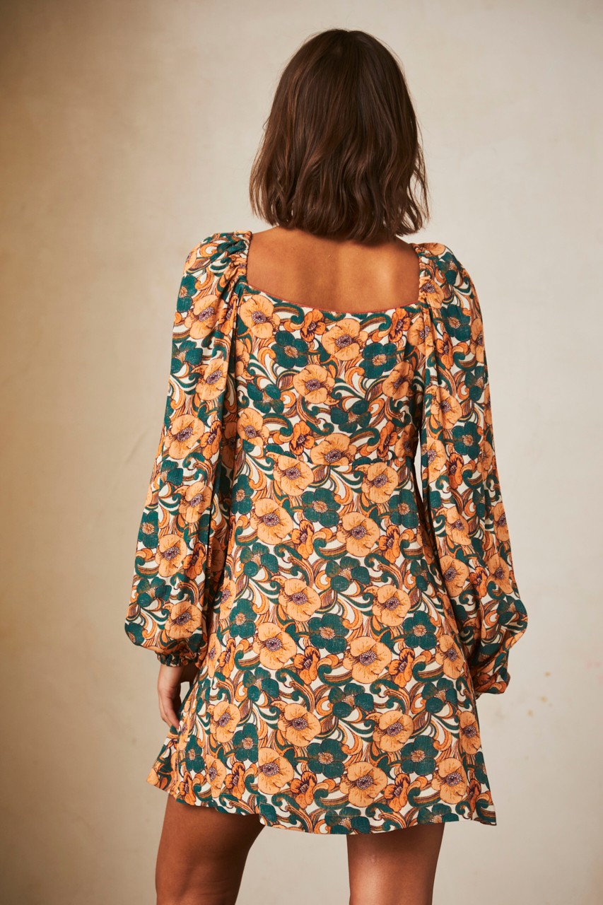 SHORT FLORAL PRINT DRESS 2