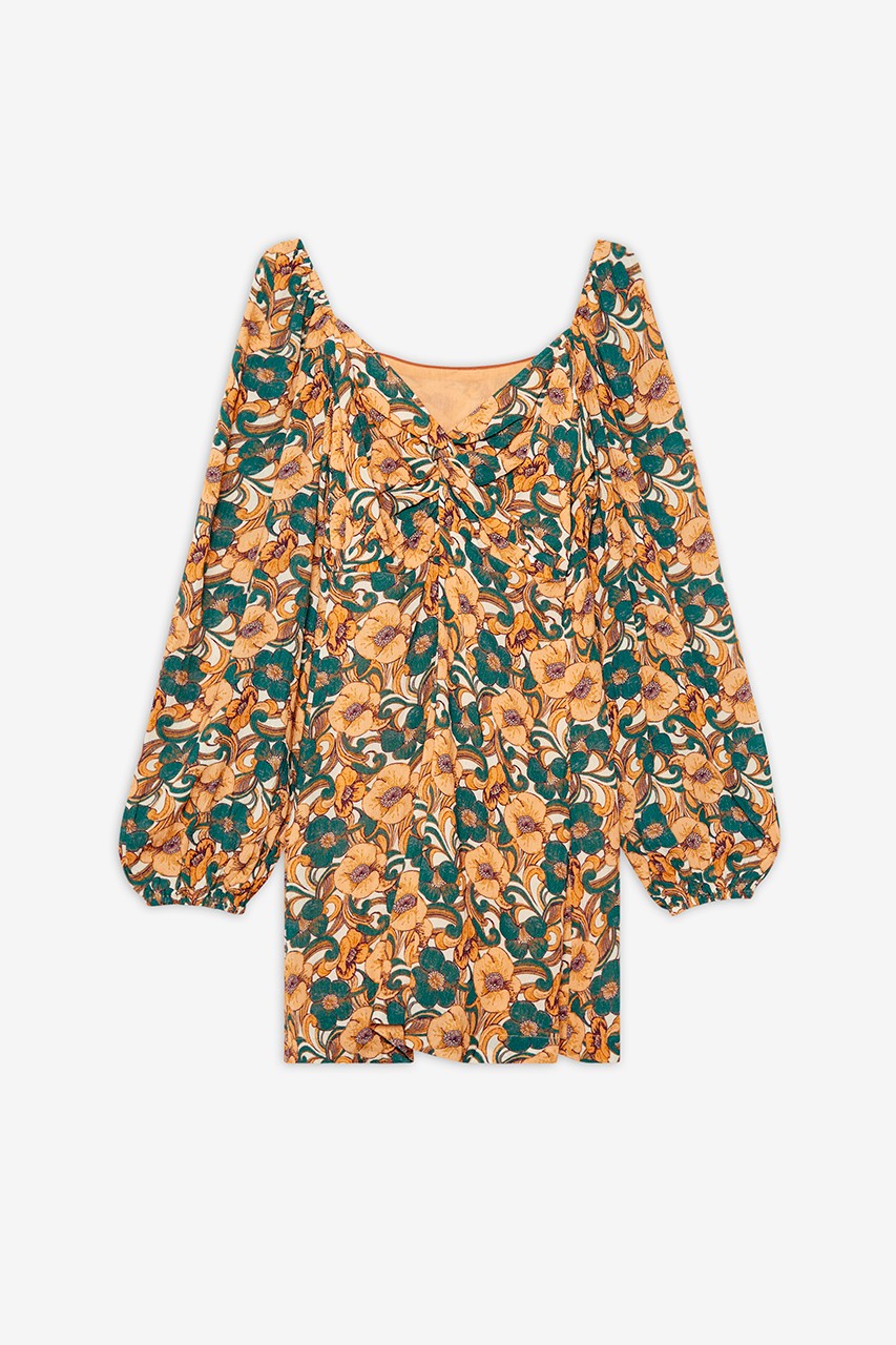 SHORT FLORAL PRINT DRESS 4