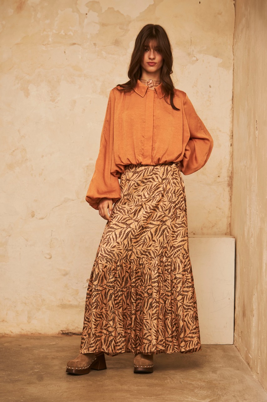 LONG WRAP SKIRT 1