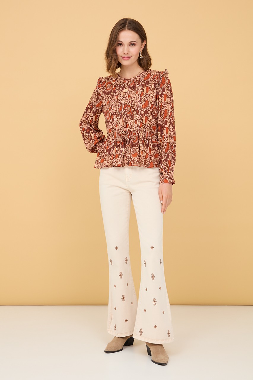 LUREX FLORAL BLOUSE 1