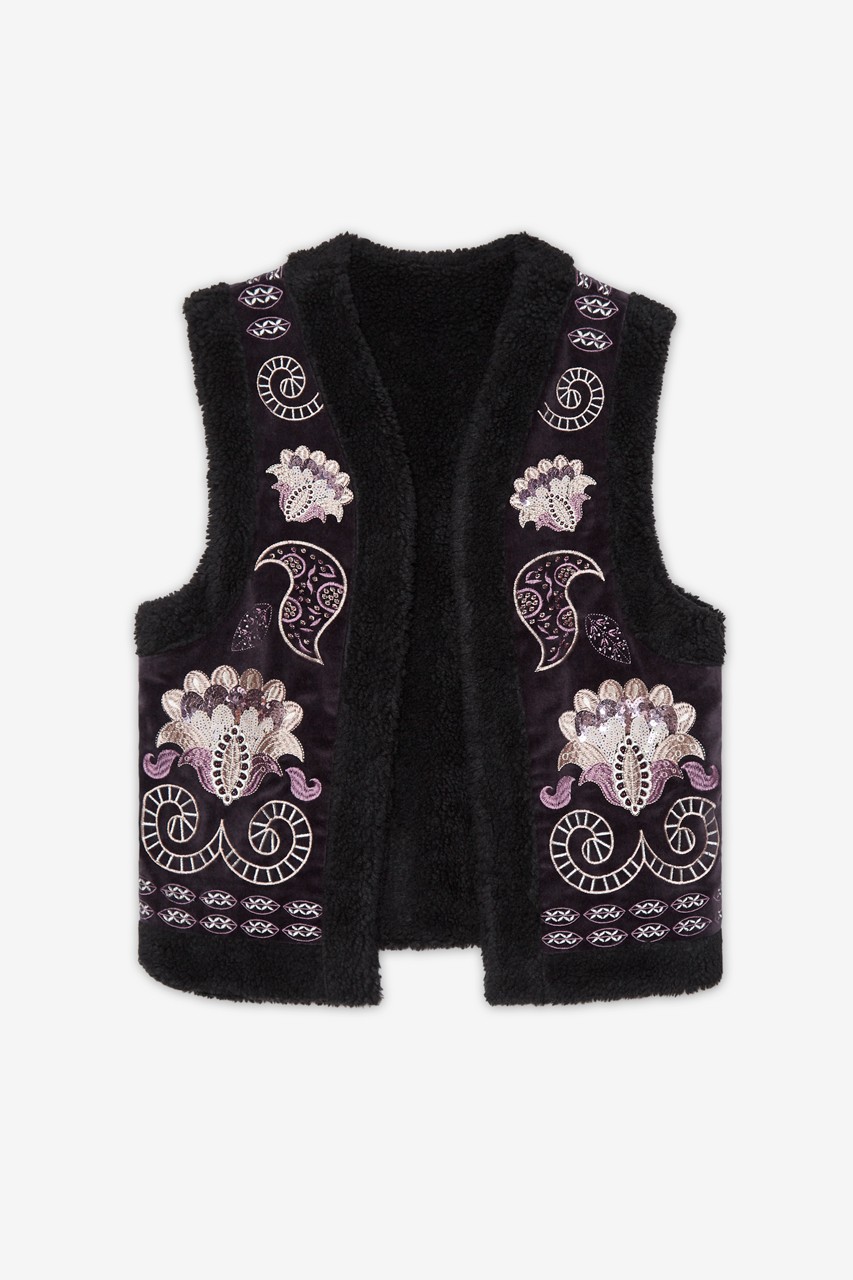 PAISLEY EMBROIDERED VEST 4