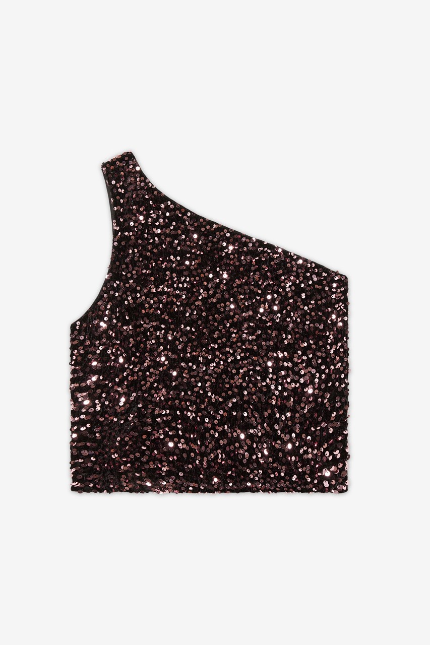 ASYMMETRIC SEQUIN TOP 4