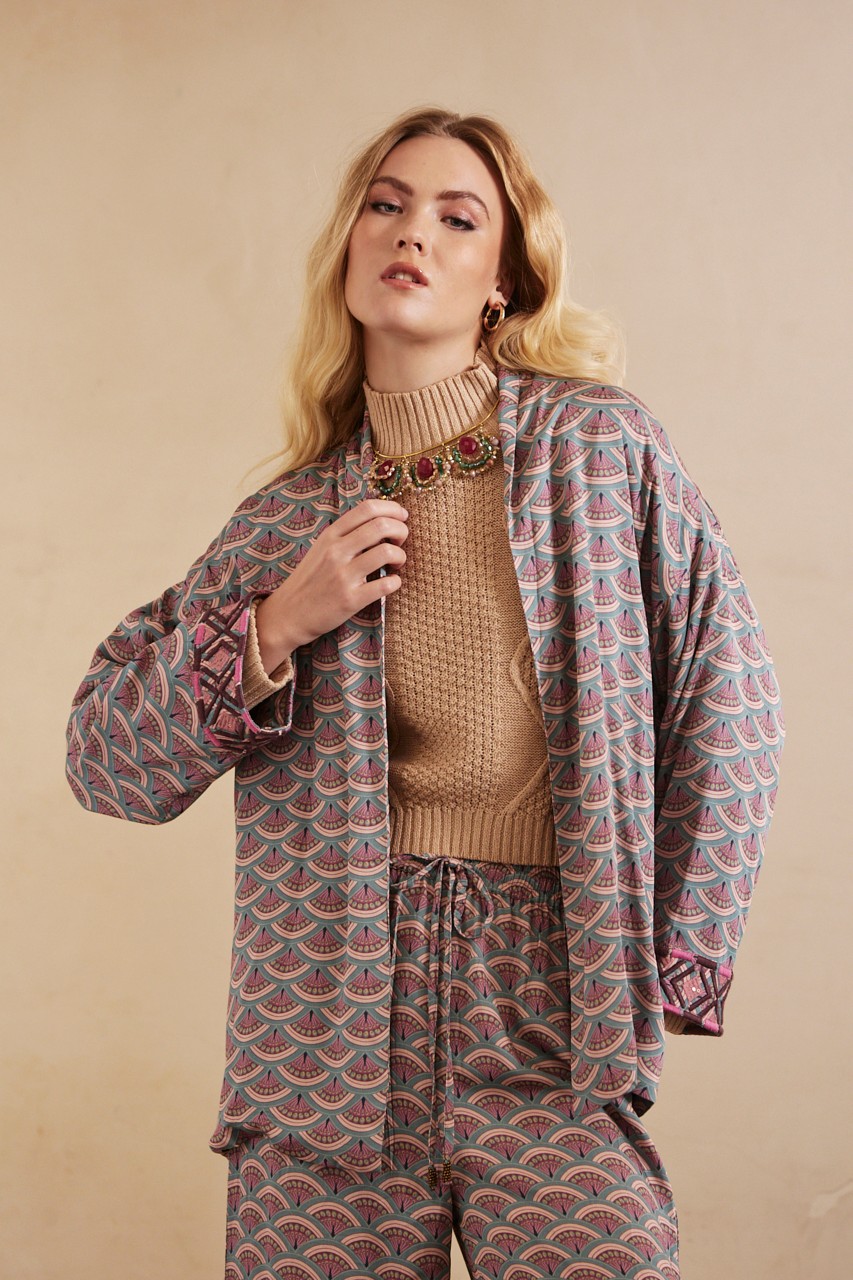 KIMONO ESTAMPADO GEOMÉTRICO