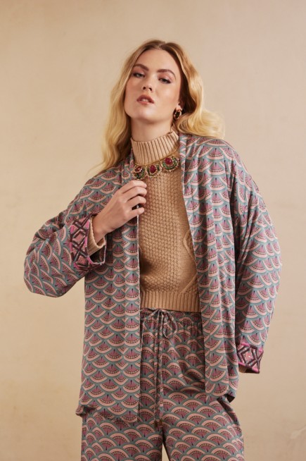 KIMONO ESTAMPADO GEOMÉTRICO