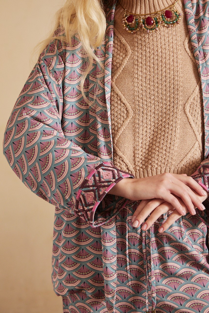 GEOMETRIC PRINT KIMONO 3