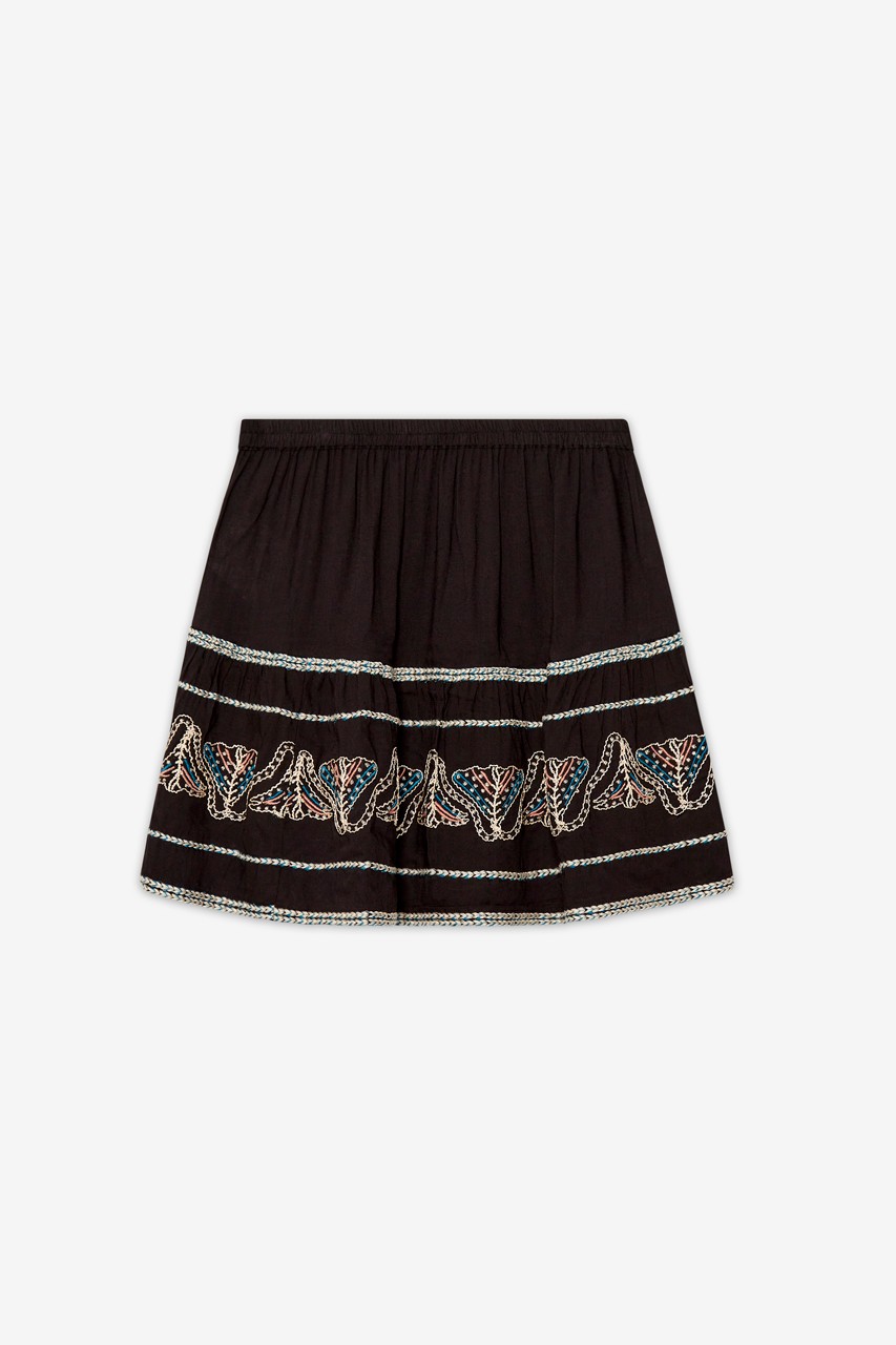 SHORT EMBROIDERED SKIRT 3