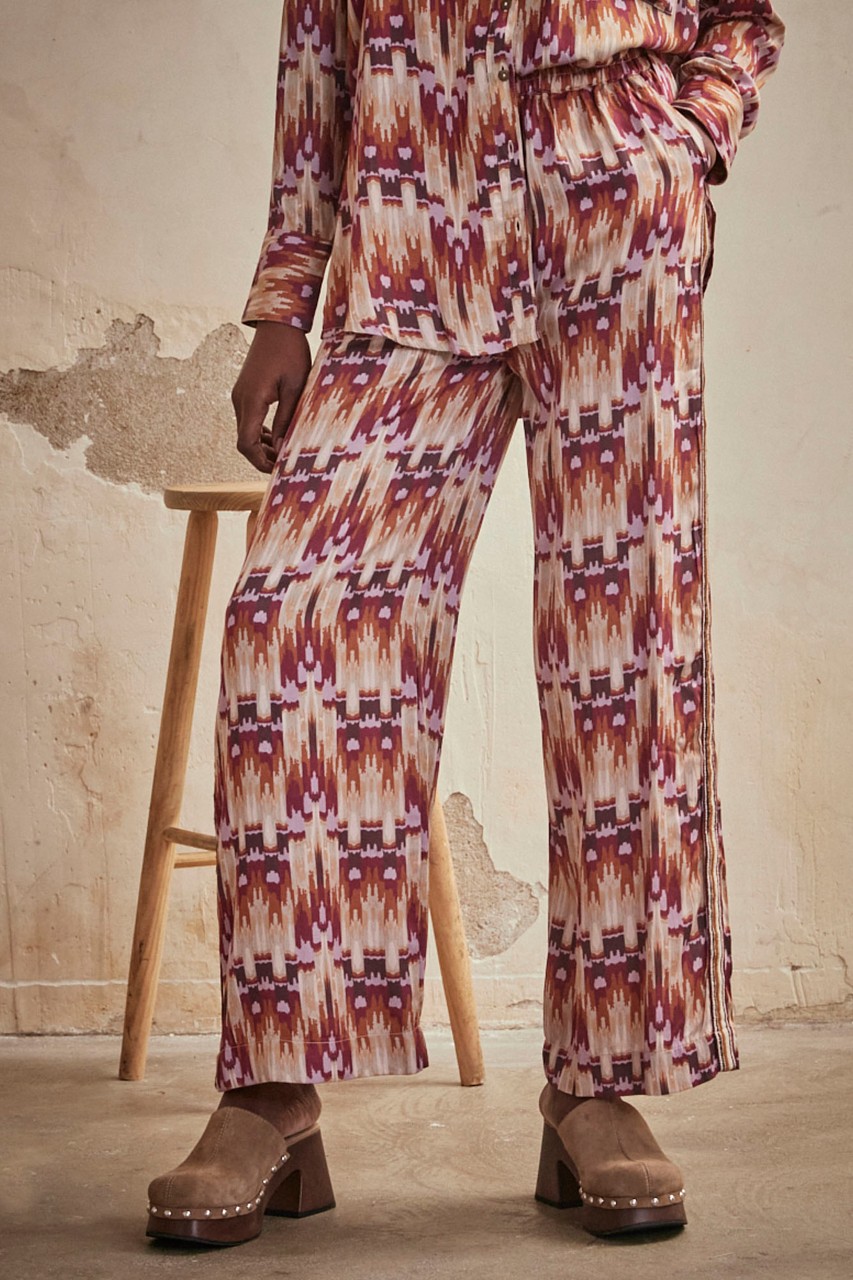 FLUID ARTY PRINT PANTS 1