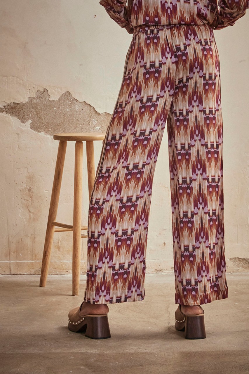 FLUID ARTY PRINT PANTS 2