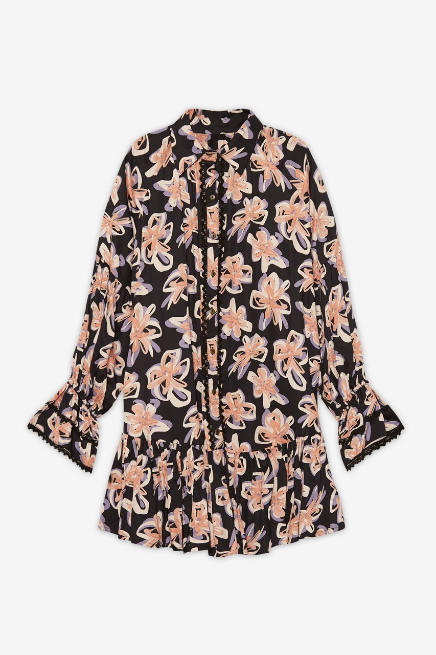 FLORAL SHIRT DRESS 4