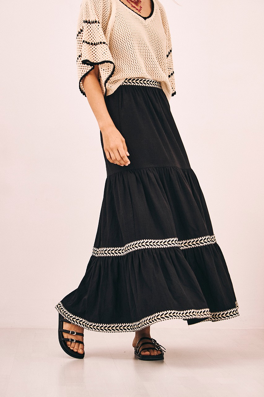 LONG SKIRT RUFFLES