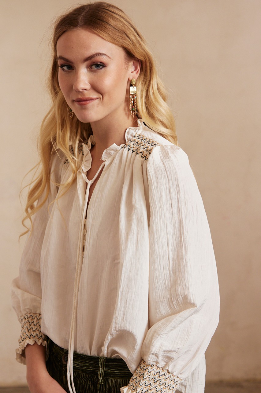 LONG SLEEVE ROMANTIC BLOUSE