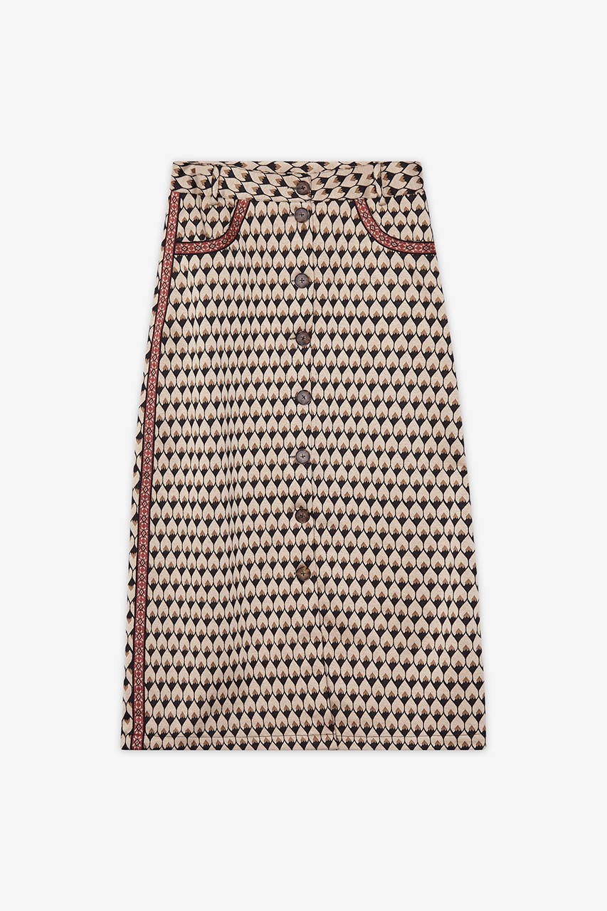 LONG JACQUARD SKIRT 3