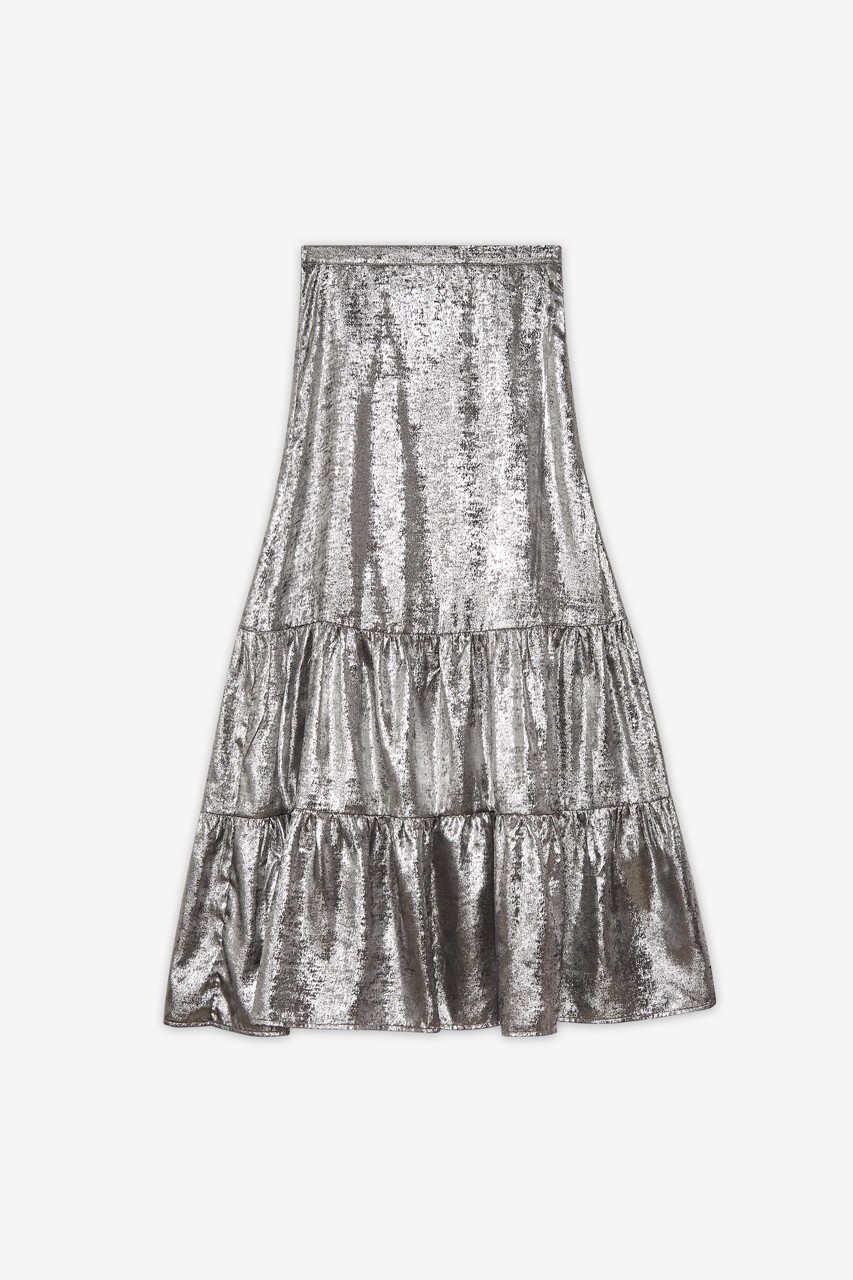 METALLIC CUT SKIRT 3