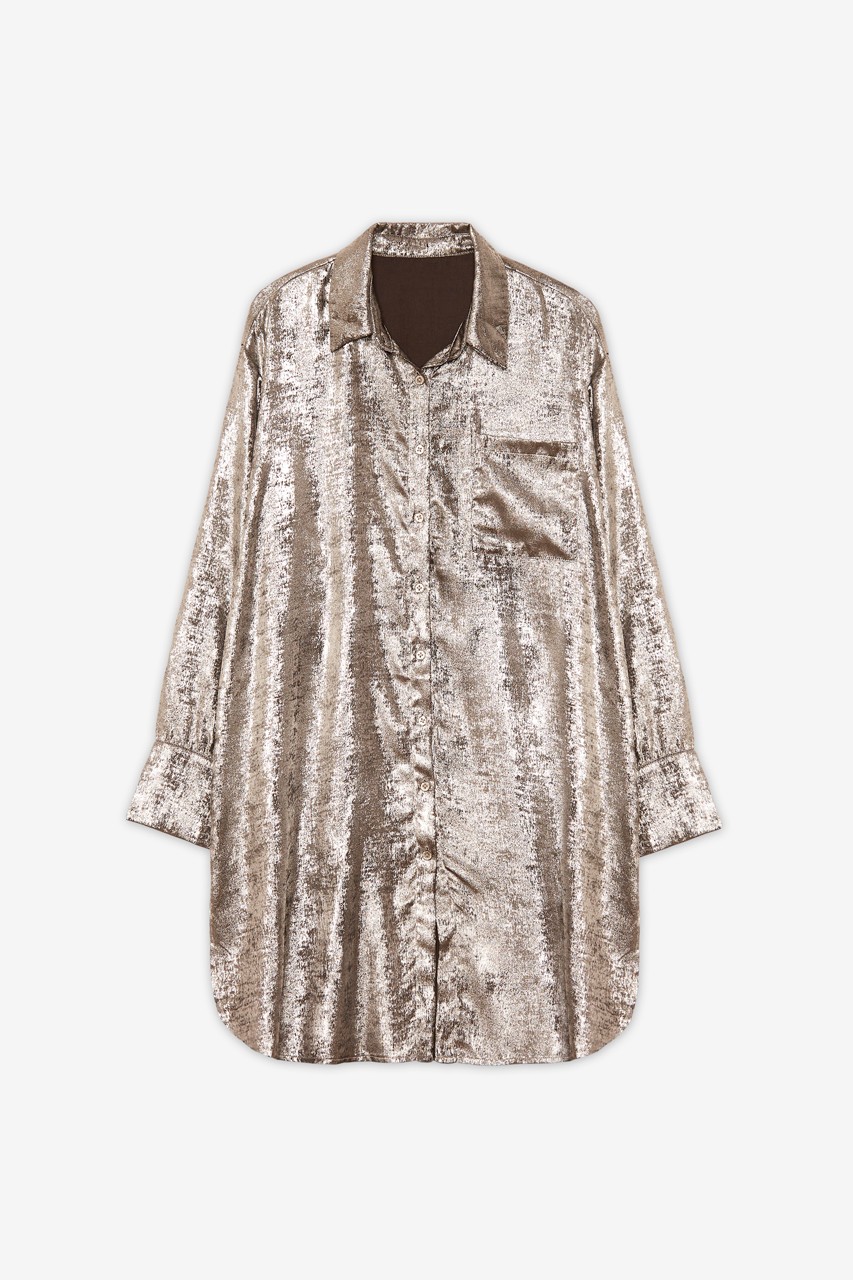 LONG METALLIC SHIRT 4