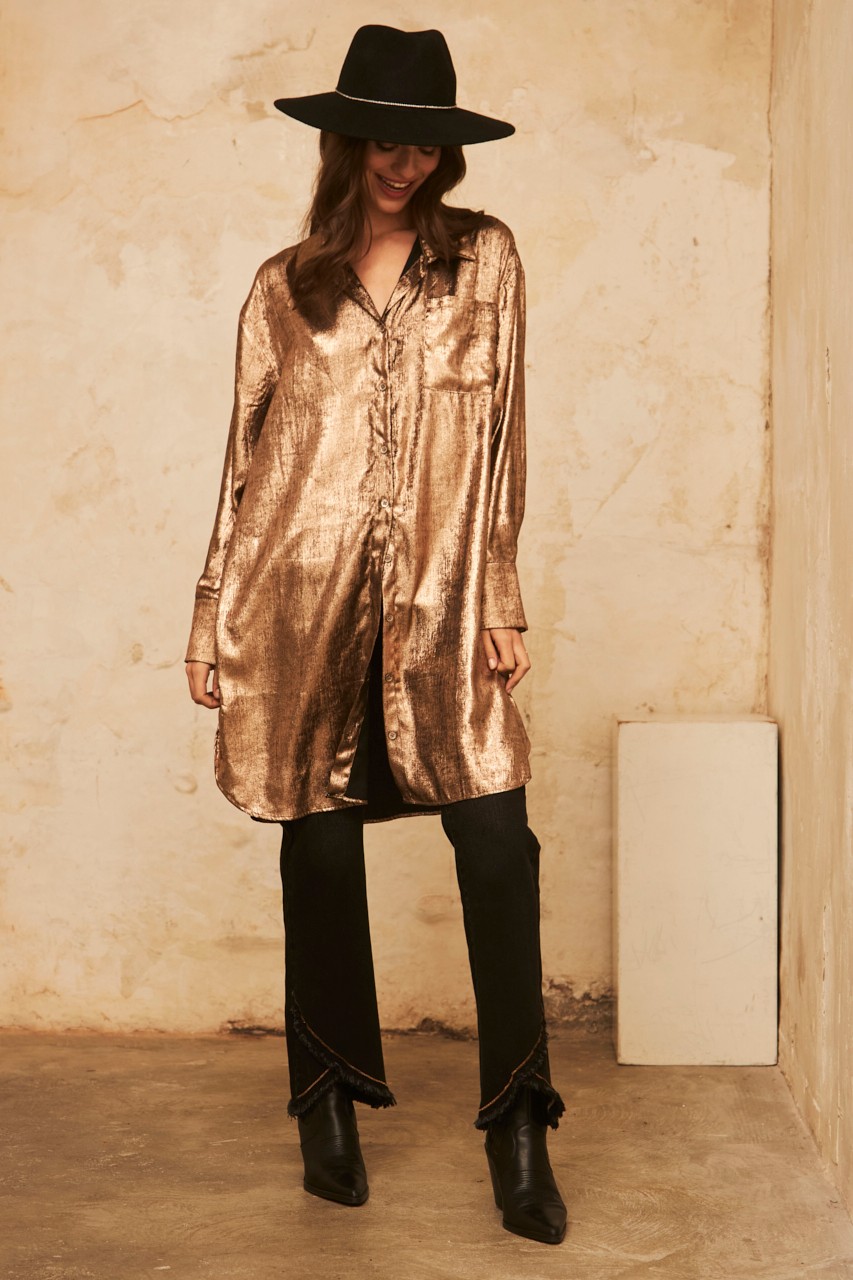 LONG SLEEVE METALLIC SHIRT 3