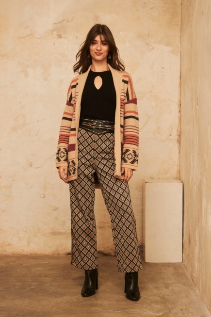 STRAIGHT JACQUARD PANTS