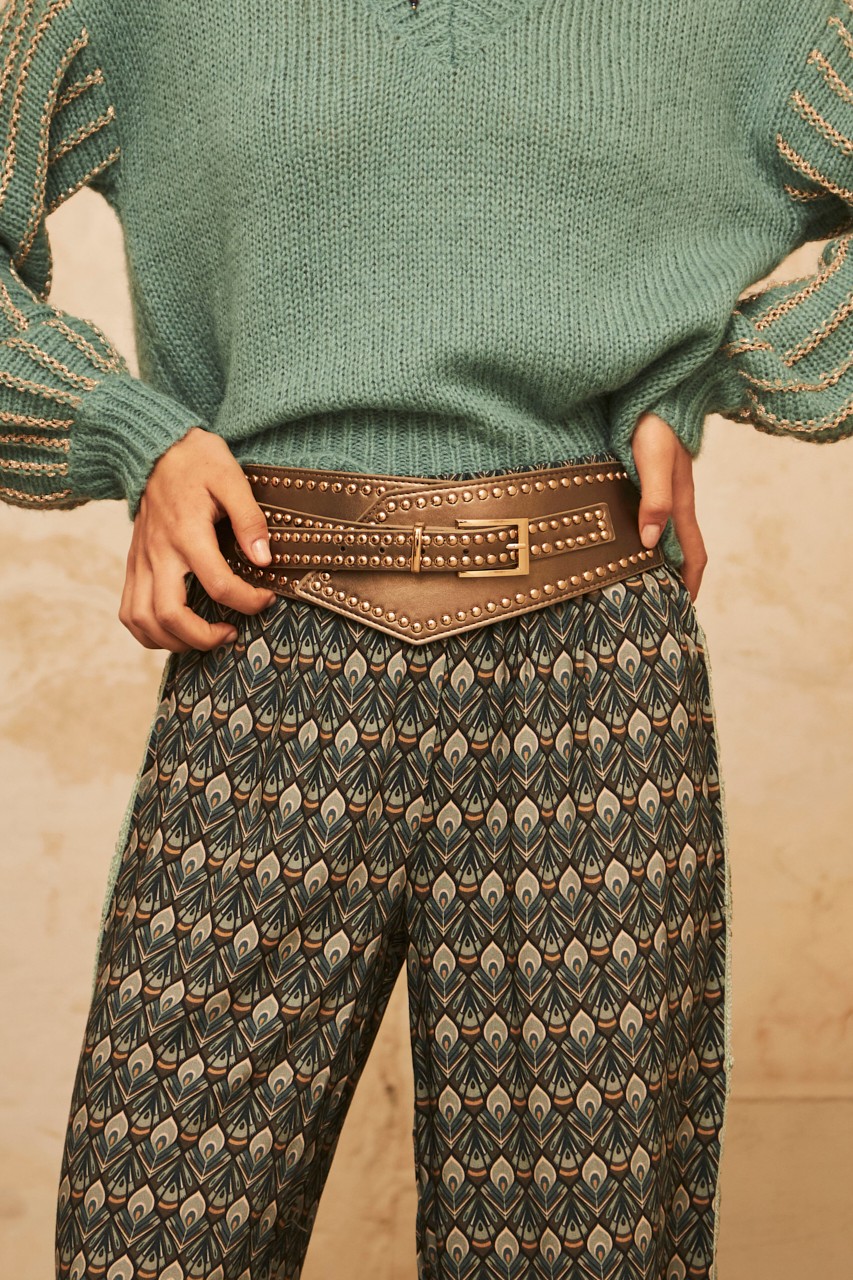 MAXI STUDDED BELT