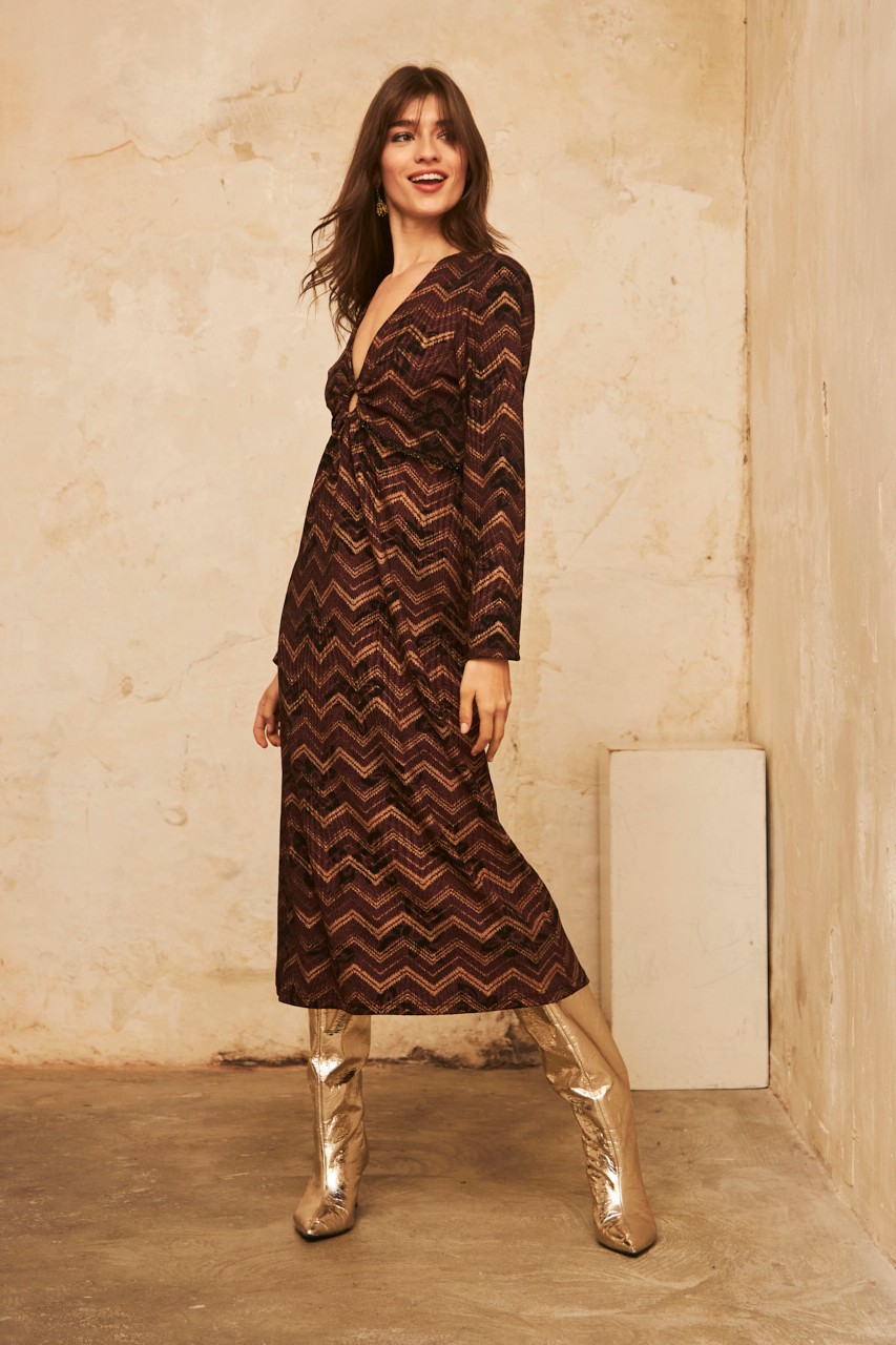 ZIG ZAG MIDI DRESS 2