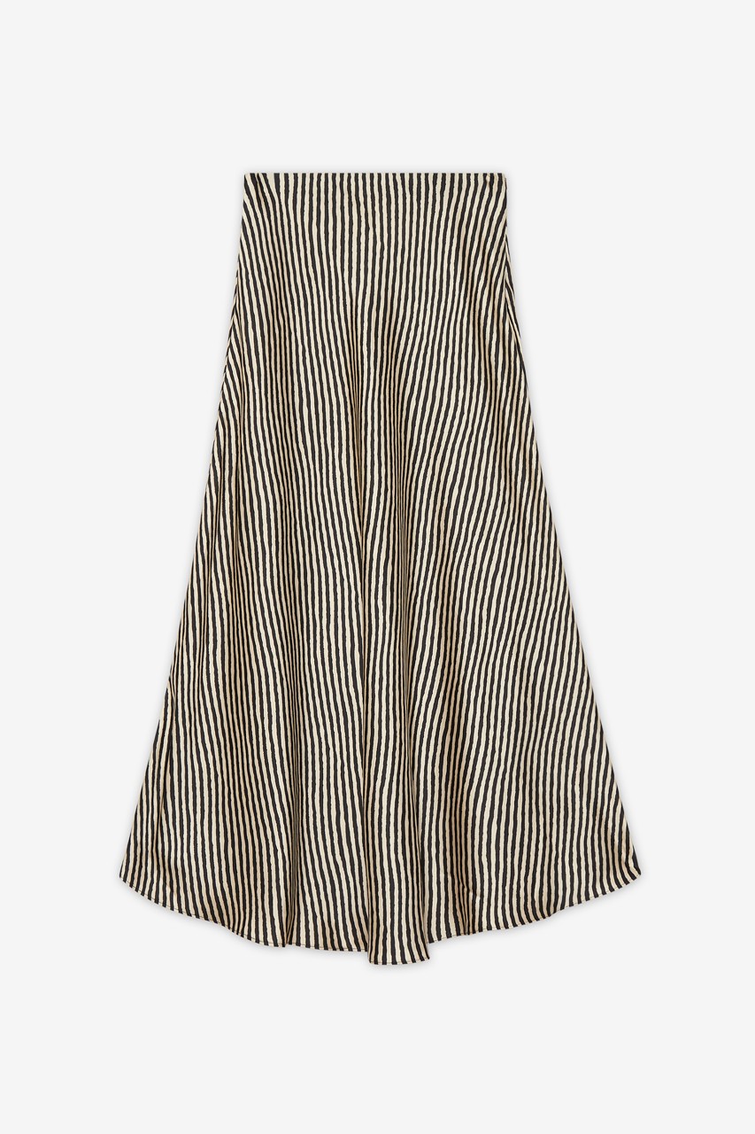 STRIPED SATIN SKIRT 3