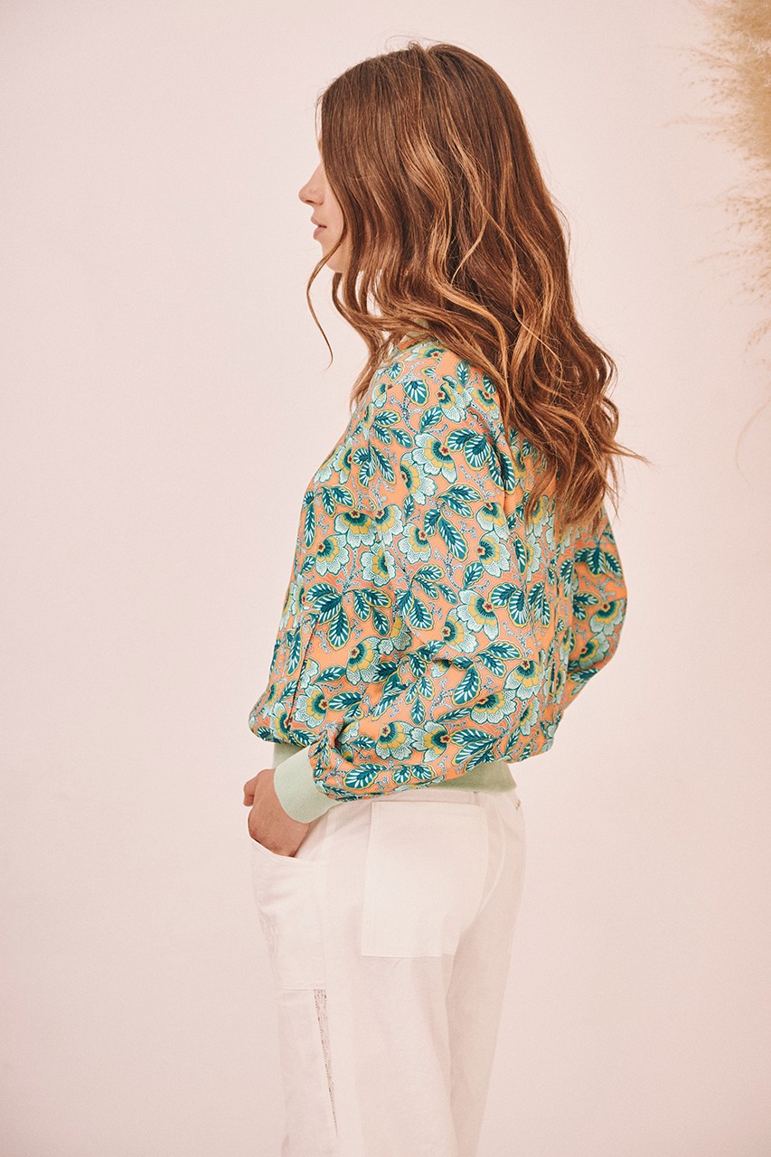 PRINTED BOMBER JACKET