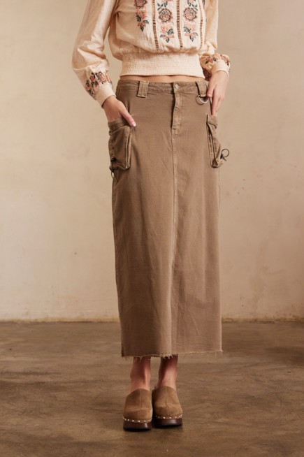 MIDI CARGO SKIRT